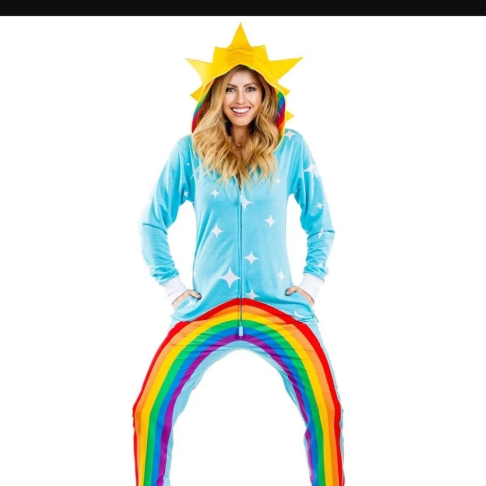 Tipsy Elves Chasing Rainbows Costume Onsie